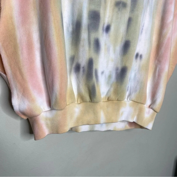 ✨NWT Young Fabulous & Broke Tie Dye Carla Cut Off Hoodie Sweatshirt Size Medium - Picture 7 of 12